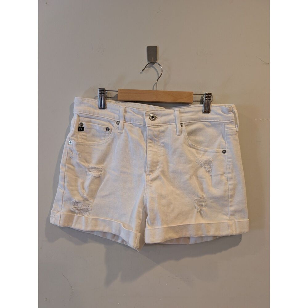 AG Adriano Goldschmied Hailey Ex Boyfriend Roll Up Shorts Sz 28
